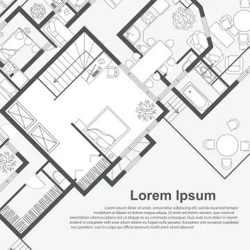 Architectural background template Stock Illustration