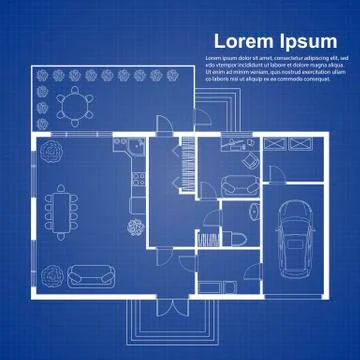 Architectural background template Stock Illustration