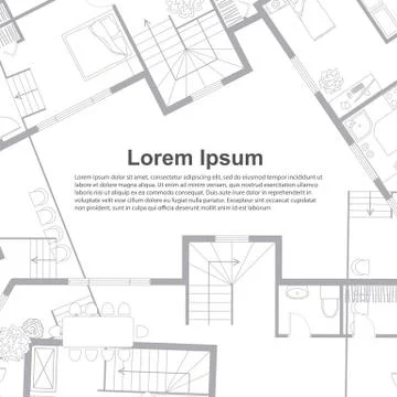 Architectural background template Stock Illustration