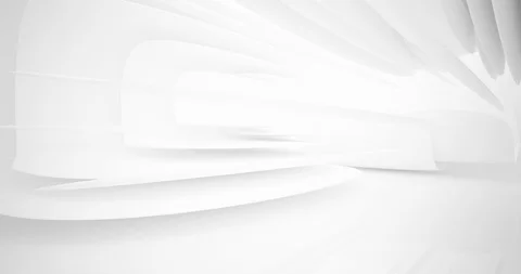 Architectural background.Abstract smooth white interior.  Stock Footage 127110787