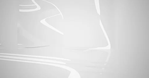 Architectural background.Abstract smooth white interior. 3D animation and render Stock Footage 127892589