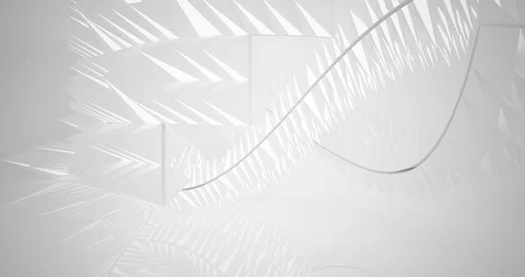 Architectural background.Abstract white interior.  Stock Footage 127360658
