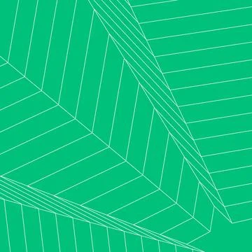 Architectural block perspective grid line art green backdrop vector illustration Stock Illustration