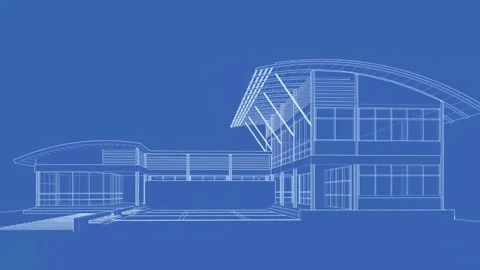 Architectural-Blueprint-Animation Stock Footage 316628466