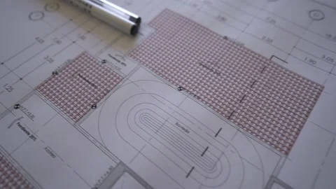 Architectural Blueprints Floor Plan Real Estate Vídeos de archivo 137833113