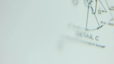 Architectural blueprints Video stock 124981285