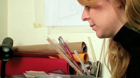 Architectural chart 7 Stock Footage 10895696