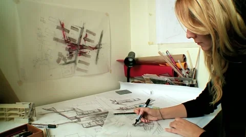 Architectural chart 8 Stock Footage 10895694