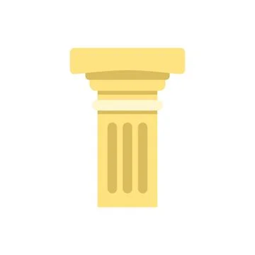 Architectural column representing classical order and ancient civilization Stock Illustration