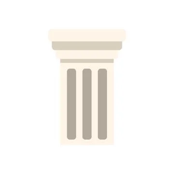 Architectural column representing classical order and historical structure .. Stock Illustration