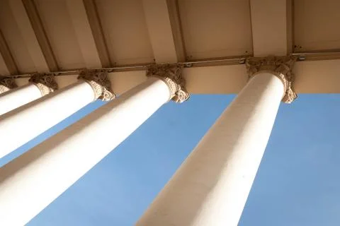 Architectural columns in the classical style. Foto stock