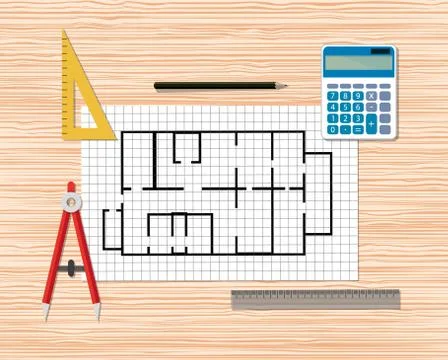 Architectural. Construction. Building Stock Illustration