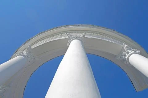 Architectural construction with columns Stock Photos