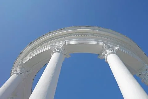 Architectural construction with columns Stock Photos