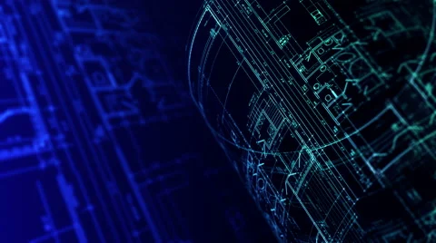 Architectural, Construction Plans. Loop. Stock Footage 61857066