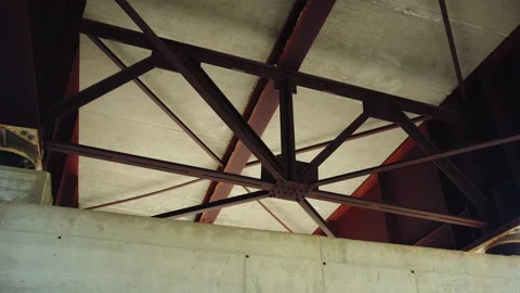 Architectural construction as a support scaffold of Highway Vídeos de archivo 239350744