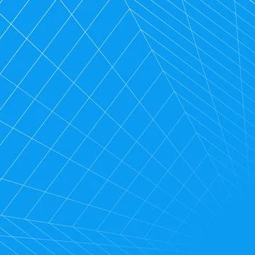 Architectural corner grid perspective blue digital room background vector Illustrazione stock