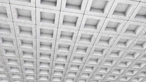 Architectural Design of a Ceiling Stock Illustration