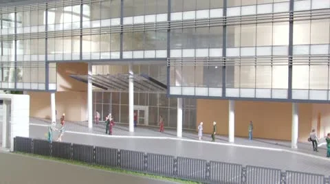 Architectural design of modern building Stock-Footage 8994841