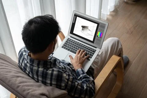 Architectural design modish software application for architect business Stock Photos
