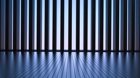 Architectural design of open ceiling in building, sky,animation.3D render Stock Footage 282591631