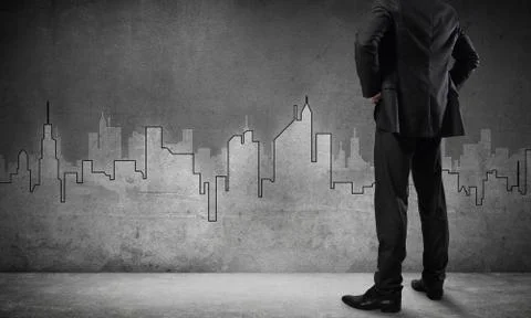 Architectural design on wall Stock Photos