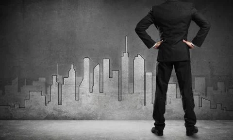 Architectural design on wall Stock Photos