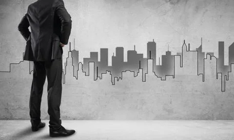 Architectural design on wall Stock Photos