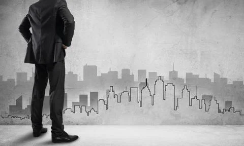 Architectural design on wall Stock Photos