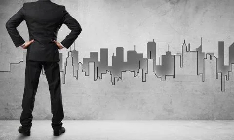 Architectural design on wall Stock Photos