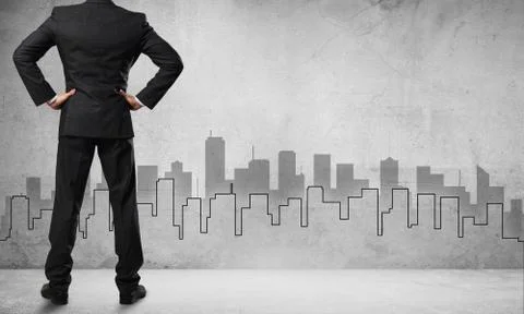 Architectural design on wall Stock Photos