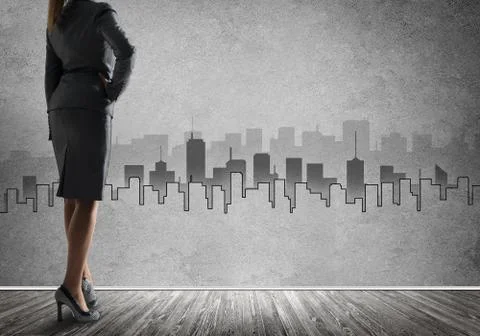 Architectural design on wall Stock Photos