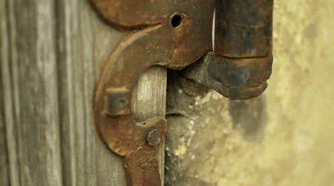Architectural detail hinge close up Stock Footage 24746144