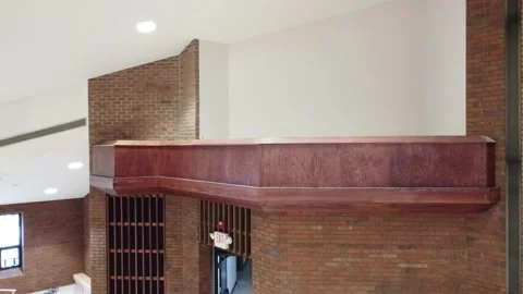 Architectural detail in open space Stock Footage 158895910
