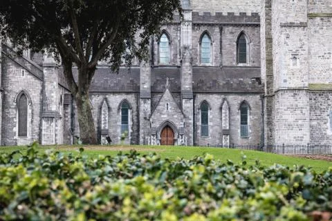 Architectural detail of St Patrick s Cathedral Stock Photos