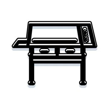 Architectural drafting table with plans and blueprints 库存插图