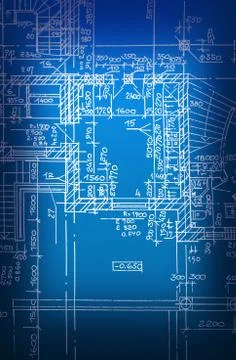 Architectural drawing Stock Illustration