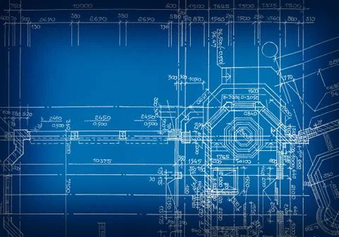 Architectural drawing Stock Illustration