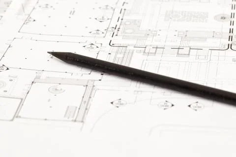 Architectural drawing Foto stock
