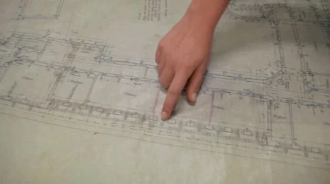 Architectural drawings Stock Footage 45205454