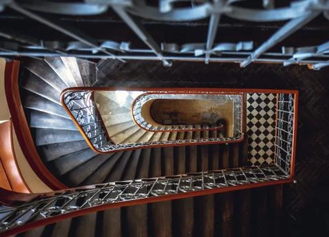 Architectural element in the form of a volute. Stock Photos