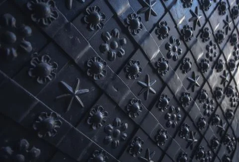 Architectural element in the form of a volute. Stock Photos