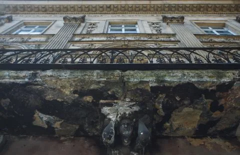 Architectural element in the form of a volute. Foto stock