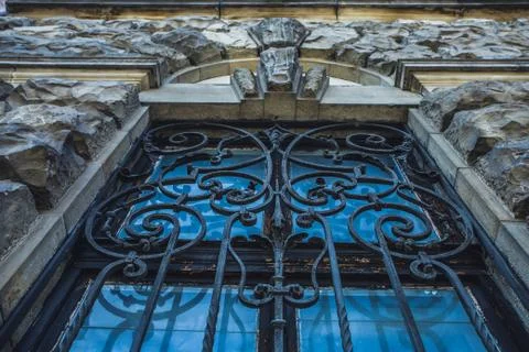 Architectural element in the form of a volute. Stock Photos