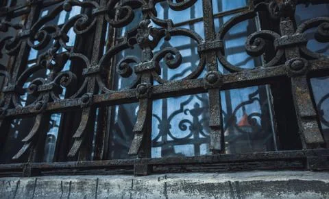 Architectural element in the form of a volute. Stock Photos