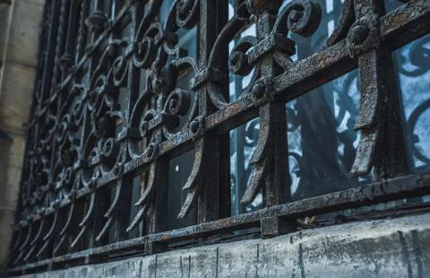 Architectural element in the form of a volute. Stock Photos