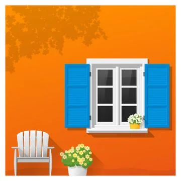 Architectural element Window background Stock Illustration
