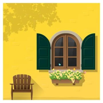 Architectural element Window background Stock Illustration