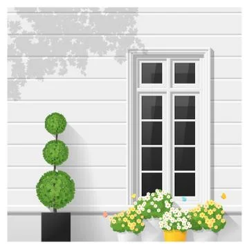 Architectural element Window background Stock Illustration