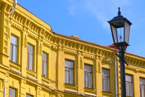 Architectural elements and view of residential 스톡 사진